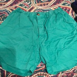 Chubbies brand chino shorts in green